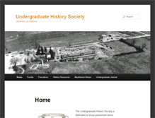 Tablet Screenshot of histsoc.uwaterloo.ca