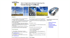 Desktop Screenshot of greenenergy.uwaterloo.ca