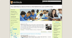 Desktop Screenshot of cemc.uwaterloo.ca
