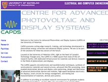 Tablet Screenshot of capds.uwaterloo.ca