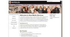 Desktop Screenshot of newmediaservices.uwaterloo.ca