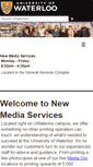 Mobile Screenshot of newmediaservices.uwaterloo.ca